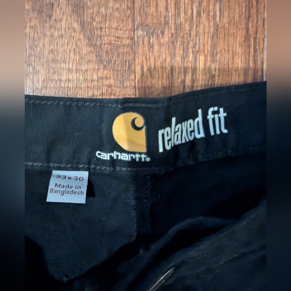 Carhartt Pants, Rugged Flex Mens Black Relaxed Fit Pants 33/30 - Picture 5 of 7